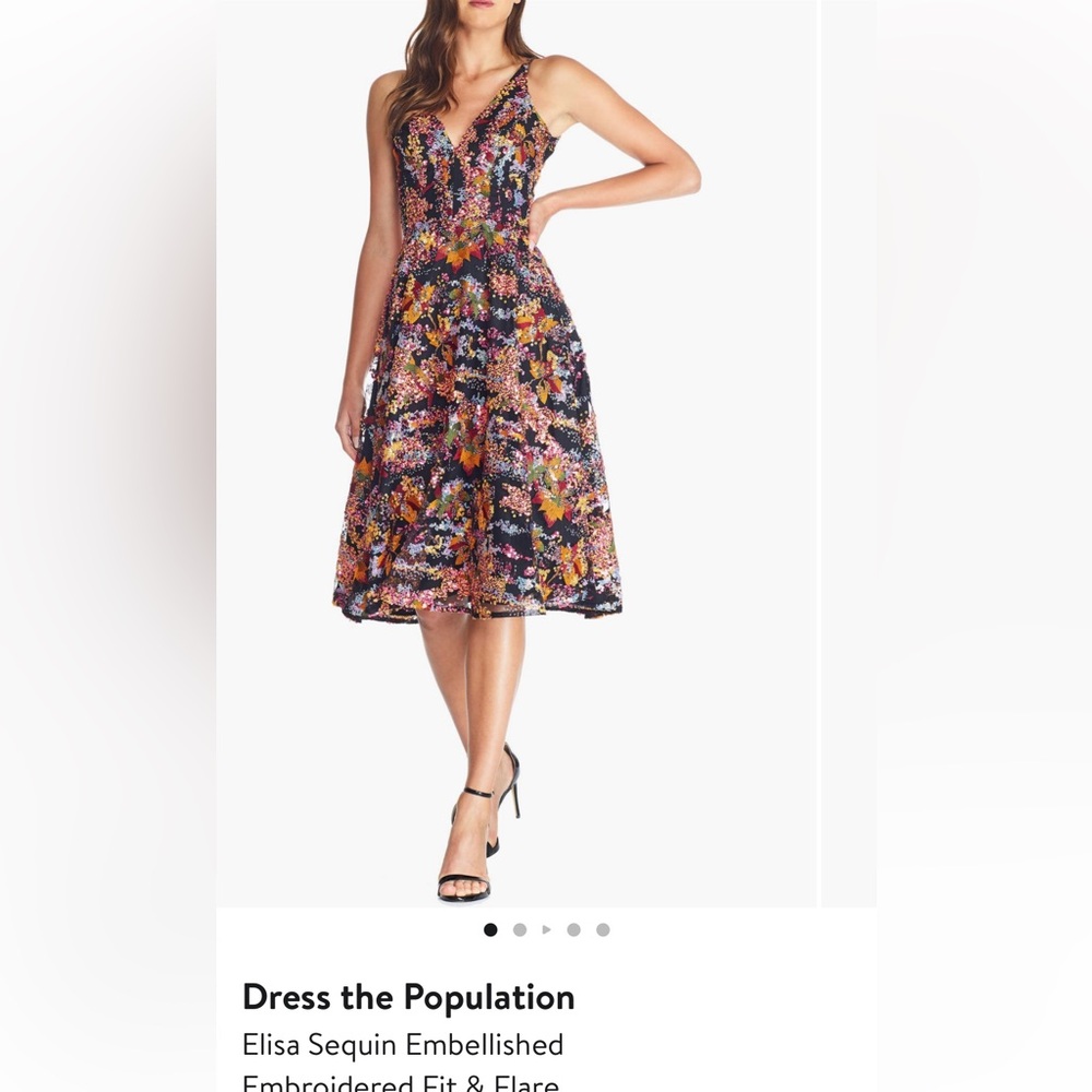 Dress The Population Elisa Sequin Embellished. Medium LIKE NEW